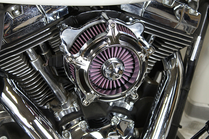 Exposed Filter Air Cleaner Kit Chrome 2008 / 2016 FLT 2008 / 2016 FLHTCUTG 2016 / 2017 FXDLS 2016 / 2017 FXST 2016 / 2017 FLST 2014 / 2015 FLSTNSE 2013 / 2014 FXBSE 2011 / 2012 FLSTSE