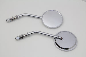 Mini Round Mirror Set Chrome 0 /  All models for left and right side application