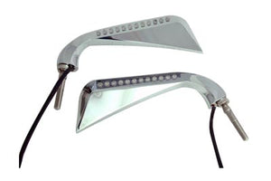 Chrome Evil Eye LED Mirror Set 1965 / UP All models for left and right side application