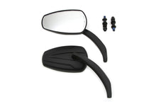 Load image into Gallery viewer, Black Tear Drop Mirror Set with Billet Stems 1965 / UP All models for right and left side