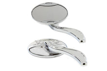 Load image into Gallery viewer, Oval Mirror Set Chrome 1965 / UP All models for left and right side application