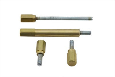 Carburetor Float Bowl Screw Kit Brass Finish 0 /  Replacement application for S&S E and G carburetor.