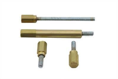 Carburetor Float Bowl Screw Kit Brass Finish 0 /  Replacement application for S&S E and G carburetor.