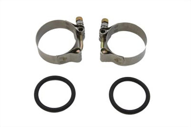 Polished Intake Manifold Clamp Set 1955 / 1977 XL 1955 / 1977 FL 1971 / 1977 FX