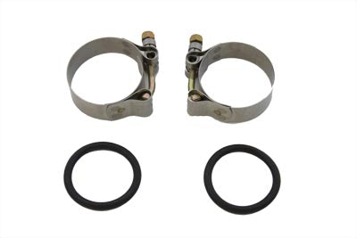 Polished Intake Manifold Clamp Set 1955 / 1977 XL 1955 / 1977 FL 1971 / 1977 FX