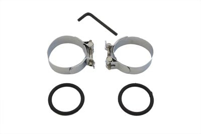 Chrome Intake Manifold Clamp Set 1955 / 1977 XL 1955 / 1977 FL 1971 / 1977 FX