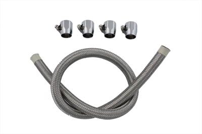 Braided Fuel Line Kit Stainless Steel 0 /  All models