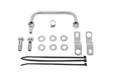 Carburetor Breather Manifold Kit Chrome 1993 / 1999 FXST 1993 / 1999 FLST 1993 / 1998 FXD 1993 / 1998 FLT 1993 / 1994 FXR