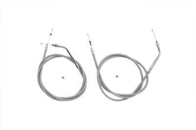 Stainless Steel Throttle and Idle Cable Set 0 /  Custom application for Super E