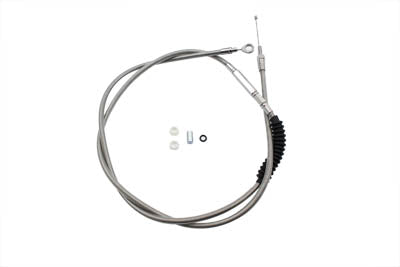 75.25 Braided Stainless Steel Clutch Cable 1987 / 2006 FLT 1987 / 2006 FLST 1987 / 2006 FXST 1987 / 2006 FXSTC