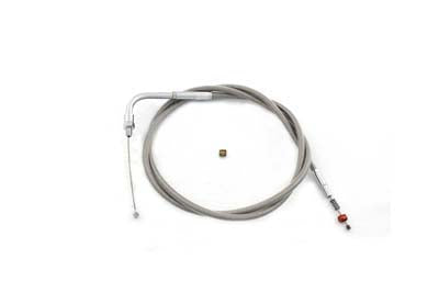 45.375 Braided Stainless Steel Idle Cable 1990 / 1995 FLT 1990 / 1995 FLHT 1990 / 1995 FLT