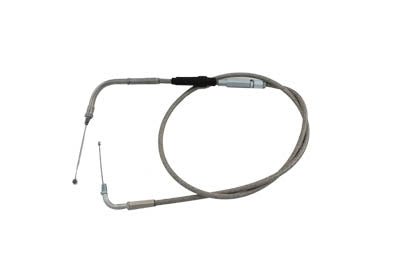 Braided Stainless Steel Throttle Cable with 40 Casing 0 /  Replacement application for 38mm and 40mm Dell'Orto Pumper