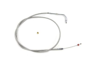 Braided Stainless Steel Idle Cable with 39 Casing 0 /  Custom application for Qwiksilver carburetors on Big Twin models0 /  Custom application for Qwiksilver carburetors on XL models
