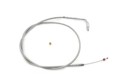 Braided Stainless Steel Idle Cable with 39 Casing 0 /  Custom application for Qwiksilver carburetors on Big Twin models0 /  Custom application for Qwiksilver carburetors on XL models