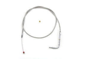Braided Stainless Steel Idle Cable with 39 Casing 0 /  Custom application for Qwiksilver carburetors on Big Twin models0 /  Custom application for Qwiksilver carburetors on XL models