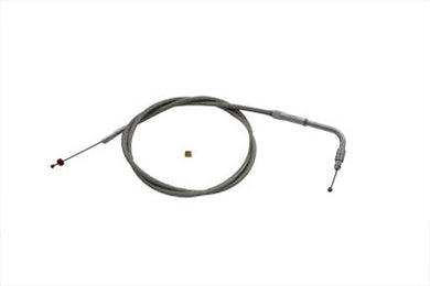 Braided Stainless Steel Throttle Cable with 42.50 Casing 0 /  Custom application for Dell'Orto dual throat carburetor on Big Twin0 /  Custom application for Dell'Orto dual throat carburetor on XL model