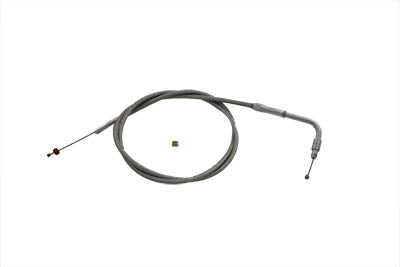 Braided Stainless Steel Throttle Cable with 42.50 Casing 0 /  Custom application for Dell'Orto dual throat carburetor on Big Twin0 /  Custom application for Dell'Orto dual throat carburetor on XL model