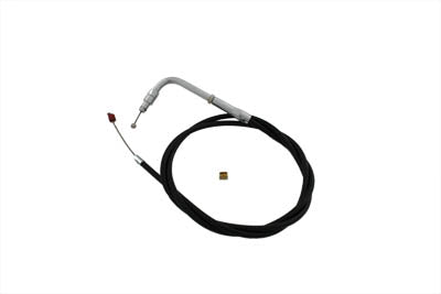 Black Throttle Cable with 42.125 Casing 0 /  Custom application for Qwiksilver carburetor on Big Twin models0 /  Custom application for Qwiksilver carburetor on XL models