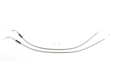 Stainless Steel Throttle and Idle Cable Set 1994 / 1995 FLHR 1990 / 1995 FLHT 1990 / 1993 FLT