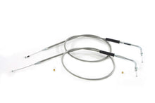 Load image into Gallery viewer, Stainless Steel Throttle and Idle Cable Set 1994 / 1995 FLHR 1990 / 1995 FLHT 1990 / 1993 FLT