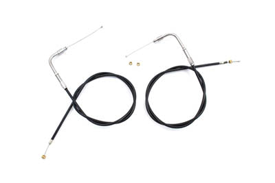34.84 Black Throttle and Idle Cable Set 1996 / UP FXST 1996 / UP FLST 1996 / UP XL 1996 / 2017 FXD except FXDWG1996 / 2007 FLT