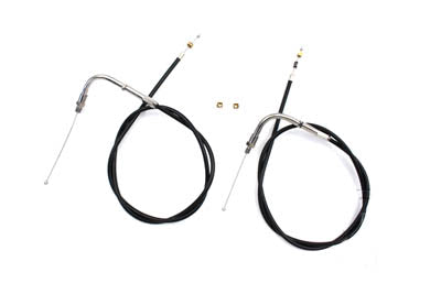 34.92 Black Throttle and Idle Cable Set 1990 / 1995 FXST 1990 / 1995 FLST 1990 / 1995 FXD 1990 / 1995 FLT