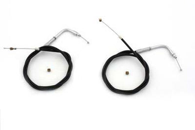 42.84 Black Throttle and Idle Cable Set 1996 / UP FXST 1996 / UP FLST 1996 / 2017 FXD except FXDWG1996 / UP XL 1996 / 2007 FLT