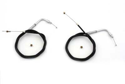 42.84 Black Throttle and Idle Cable Set 1996 / UP FXST 1996 / UP FLST 1996 / 2017 FXD except FXDWG1996 / UP XL 1996 / 2007 FLT