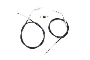 Black Throttle and Idle Cable Set with 44.81 Casing 1981 / 1984 FLH 1981 / 1984 FX 1984 / 1989 FXST 1986 / 1989 FLST