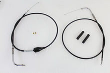 Load image into Gallery viewer, 43 Stainless Steel Throttle and Idle Cable Set Black Coat 2002 / 2007 FLH with cruise control