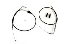 Load image into Gallery viewer, 43 Stainless Steel Throttle and Idle Cable Set Black Coat 2002 / 2007 FLH with cruise control