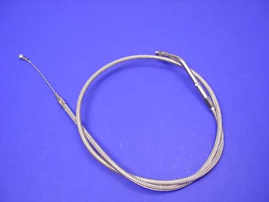 Braided Stainless Steel Idle Cable with 35.875 Casing 1981 / 1984 FX 1981 / 1984 FLH 1984 / 1989 FXST 1986 / 1989 FLST 1981 / 1985 XL 1982 / 1989 FXR 1982 / 1989 FXR