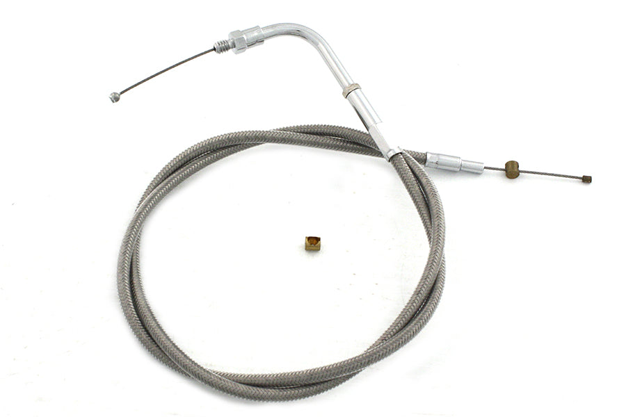 Stainless Steel Throttle Cable with 38 Casing 0 /  Custom application for Mikuni carburetor on Classic models0 /  Custom application for Mikuni carburetors on XL models