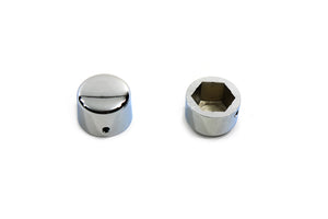 Chrome Front Axle Cap Cover Set Cap Style 1984 / 2006 FXST 1991 / 2003 FXD 1993 / 2005 FXDWG 1986 / 2006 FLST 1988 / 2007 XL 1972 / 1984 FL 1980 / 1984 FLT 1985 / 1999 FLT 1988 / 1994 FXR