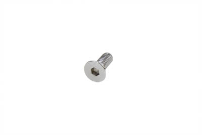 Allen Flat Head Screws Chrome 1/4