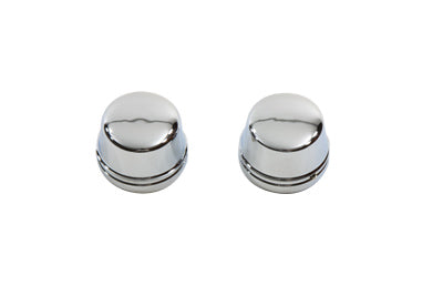 Chrome Front Axle Cap Cover Set, Cap Style 2000 / 2007 FLT Front Fitment2000 / 2007 FLHT 2004 / 2007 FXD