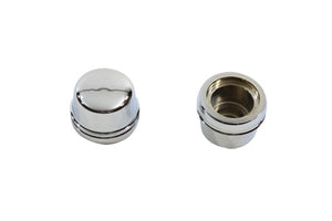 Chrome Front Axle Cap Cover Set, Cap Style 2000 / 2007 FLT Front Fitment2000 / 2007 FLHT 2004 / 2007 FXD