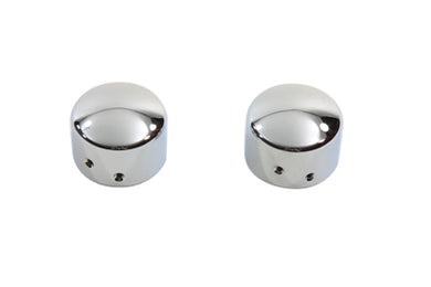 Chrome Front Axle Cap Cover Set Cap Style 2007 / 2017 FXST except 2002-up VSRC, FXCW, FXCWC, FXSTD2008 / UP FLT 2008 / 2017 FXD 2008 / UP XL