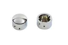 Load image into Gallery viewer, Chrome Front Axle Cap Cover Set Cap Style 2007 / 2017 FXST except 2002-up VSRC, FXCW, FXCWC, FXSTD2008 / UP FLT 2008 / 2017 FXD 2008 / UP XL