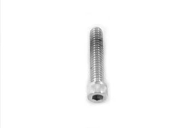 Allen Socket Cap Bolt Knurled Chrome 1/4