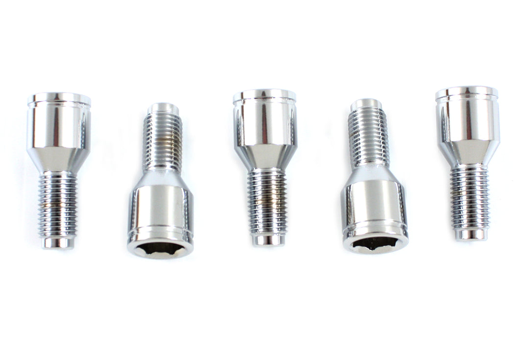 Brake Drum Lug Bolt Set Chrome 1937 / 1948 UL 1936 / 1940 EL 1941 / 1972 FL 1971 / 1972 FX 1936 / 1952 WL