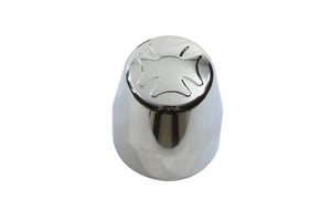 Chrome Rear Axle Nut Caps Maltese Style 1987 / 2006 FXST 1987 / 2006 FLST