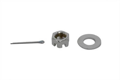 Chrome Axle Nut Kit Castle Style 5/8 - 18 UNF 1989 / UP FXST 1989 / UP FLST 1979 / UP XL