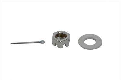 Chrome Axle Nut Kit Castle Style 5/8 - 18 UNF 1989 / UP FXST 1989 / UP FLST 1979 / UP XL