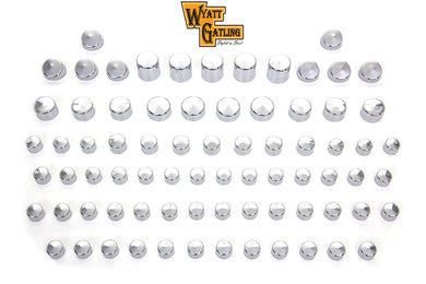 Wyatt Gatling Chrome Bolt Cap 76 Piece Cover Kit 2006 / 2017 FXD