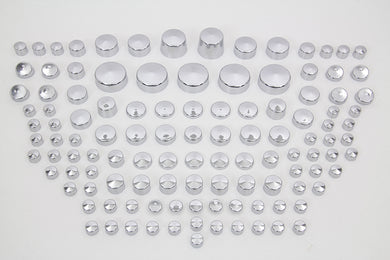 Wyatt Gatling Chrome Bolt Cap 116 Piece Cover Kit 2009 / UP FLSTSB