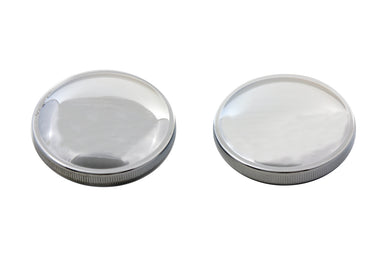 Stock Style Gas Cap Set Vented and Non-Vented Chrome 1973 / 1982 FL 1979 / 1982 FXS