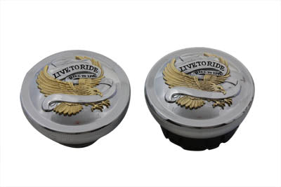 Live to Ride Vented and Non-Vented Gas Cap Set 2000 / 2017 FXST 2000 / 2017 FLST 2000 / 2017 FXDWG