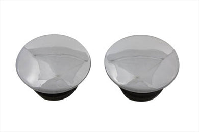 Low Profile Chrome Gas Cap Set Vented and Non-Vented 2000 / 2017 FXST 2000 / 2017 FLST 2000 / 2017 FXDWG