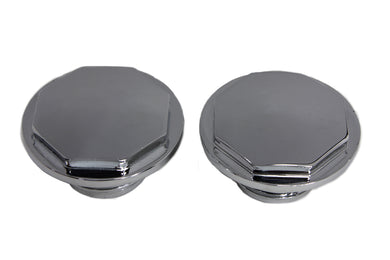 Chrome Button Head Hexagon Vented and Non-Vented Gas Cap Set 1996 / 1999 FXST 1996 / 1999 FLST